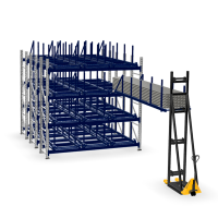 Сотовый выкатной стеллаж Shelf Long 4,0х07,06_0,3т_12я