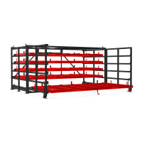 Стеллаж с выкатными кассетами  SHELF PRO 4,0х2,0_С_4т_5к_МП_НФЛ