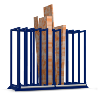 Стеллаж для хранения остатков листа Shelf Element 2,0х0,65х1,5_2т_10с_1р