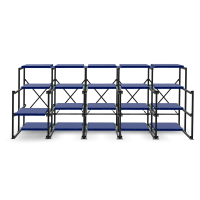 Комплексные системы стеллажей для хранения пресс-форм Shelf Hard 1,2х1,2_3т_15+5к