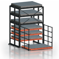 Стеллаж комбинированный кассетный SHELF DOUBLE 2,80х2,55_3т_4к+3п_зад_НСТ_НФЛ