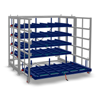 Стеллаж с выкатными кассетами SHELF PRO 2,5х1,25_П_4т_5к_МП