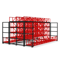 Кассетный выкатной стеллаж для длинномерного металлопроката Shelf Front 6,0х1,0_1т_4+1к_2с