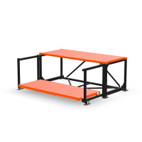 Стеллаж с выкатными платформами Shelf Hard 2,5х1,0_3т_1+1к
