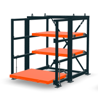 Стеллаж с выкатными платформами Shelf Hard 1,4х1,0_1т_3к