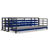 Стеллаж с выкатными кассетами  SHELF PRO 6,0х2,0_П_3т_ 4к_МП