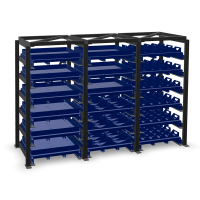 Стеллаж для заготовок со съемными полками Shelf Smart 0,8х0,8_3с_1,7т_18п - вариант 2