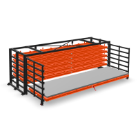 Стеллаж с выкатными кассетами  SHELF PRO 6,0х2,0_П_4т_6к_МП
