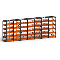 Стеллаж для заготовок со съемными полками Shelf Smart 1,2х0,8_7с_1,5т_35п