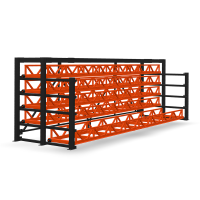Кассетный выкатной стеллаж для длинномерного металлопроката Shelf Front 6,0х0,75_2т_5к_250
