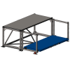 Стеллаж с выкатными платформами Shelf Hard 2,5х1,0_3т_1+1к