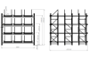Сотовый выкатной стеллаж Shelf Long 4,0х07,06_0,3т_12я