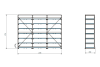 Стеллаж для заготовок со съемными полками SHELF SMART 1,5х1,0_3с_1,2_21п