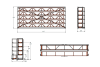 Кассетный выкатной стеллаж для длинномерного металлопроката Shelf Front 6,0х0,5_0,5т_5к_400