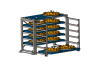 Стеллаж с выкатными кассетами Shelf Pro 2,4х1,2_2т_5К+1_НСТ