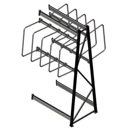 Стеллаж для вертикального хранения Vert Prof П_1200_2500_2с_10д