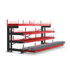 Стеллаж консольный выдвижной Shelf Rolling 4,0х0,8_1т_3+1к_56о вариант 2