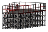 Сотовый выкатной стеллаж Shelf Long 5,0_3,0х0,6х0,6_3,0т_33я_М