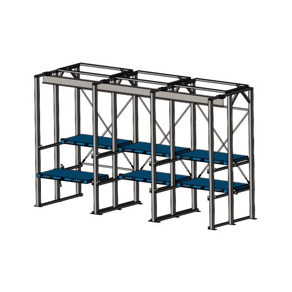 Комплексные системы стеллажей для хранения пресс-форм Shelf Hard 1,8х1,0_3т_6к_МП+таль