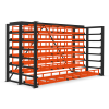 Кассетный выкатной стеллаж для длинномерного металлопроката Shelf Front 4,0х0,75_1т_7к_200