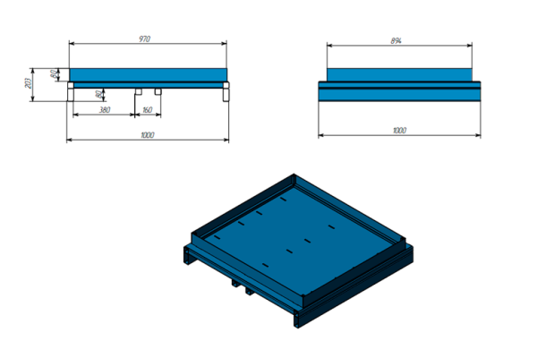 Комплекс для заготовок со съемными полками Shelf Smart 1,0х1,0_8с_0,7т_56п