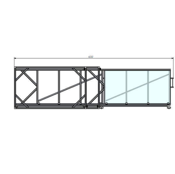 Вертикальный выдвижной стеллаж Shelf Stend 2,5х1,25_1т_6к