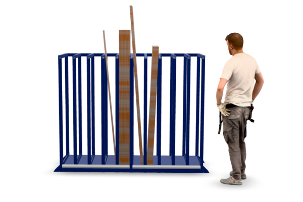 Стеллаж для хранения остатков листа Shelf Element 2,0х0,65х1,5_2т_10с_1р