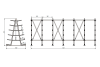 Стеллаж консольный ёлочка КСЕ 5,1х2,1_1т_10+2у_0,35