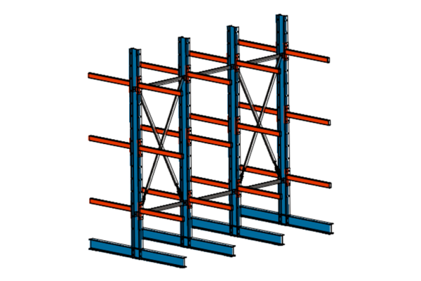 Стеллаж консольный двухсторонний СК_2508х1538х2500_С4_К6-125-700