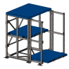 Стеллаж с выкатными платформами Shelf Hard 1,5х1,2_3,5т_2+1к