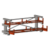 Стеллаж консольный выдвижной Shelf Rolling 2,9х0,41_1т_2+1к
