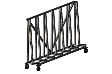 Стеллаж пирамида СПП_2600х500_1500_0,3т