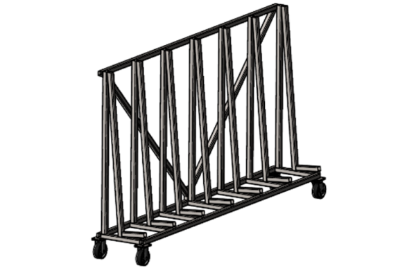Стеллаж пирамида СПП_2600х500_1500_0,3т