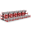 Стеллаж консольный выдвижной  Shelf Rolling 9,0х1,0_3т_2+1к