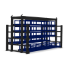 Кассетный выкатной стеллаж для длинномерного металлопроката Shelf Front 3,0х0,4_2т_5к_2с