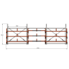 Стеллаж консольный выдвижной Shelf Rolling 5.9х0.5_2т_3+1к