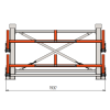 Стеллаж консольный выдвижной Shelf Rolling 1,9х0,41_1т_2+1к