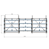 Стеллаж консольный выдвижной Shelf Rolling 5,9х0,5_2т_4+1к