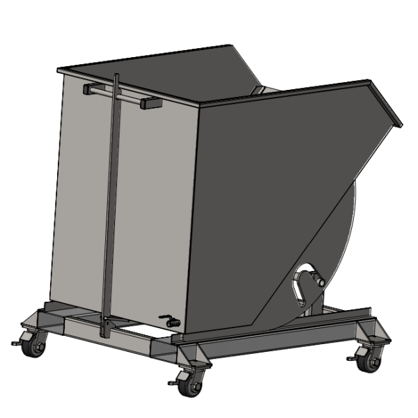 Контейнер для стружки КС_400л_800кг_к